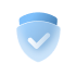 A graphic icon of a shield, representing defense against potential threats