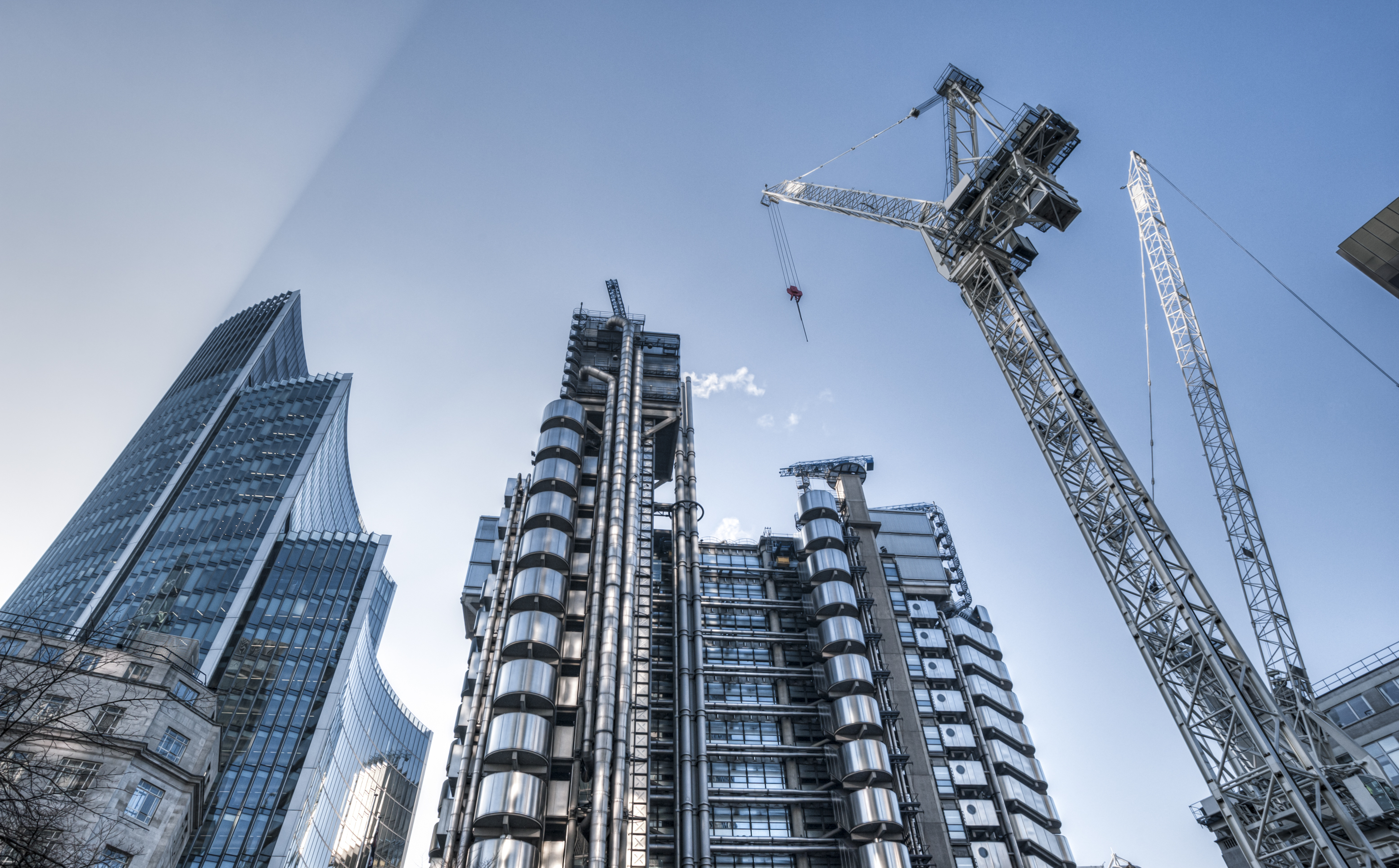 Modern architecture background to represent construction industry